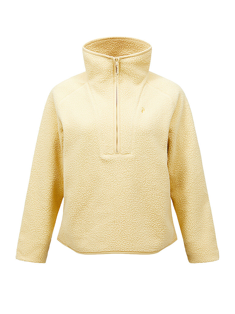 PEAK PERFORMANCE Damen Sweater Nature Rush Pile 1/2 Zip gelb | L